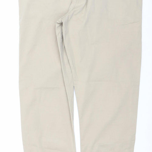 Phenix Men's Beige Chino Trousers 36 Regular Cotton Stretch