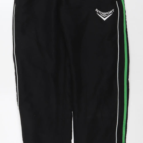 Intosport Men’s Black Track Pants M Quick Dry Straight Leg