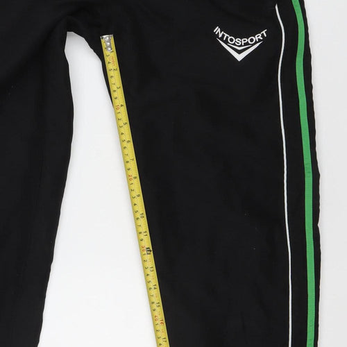 Intosport Men’s Black Track Pants M Quick Dry Straight Leg