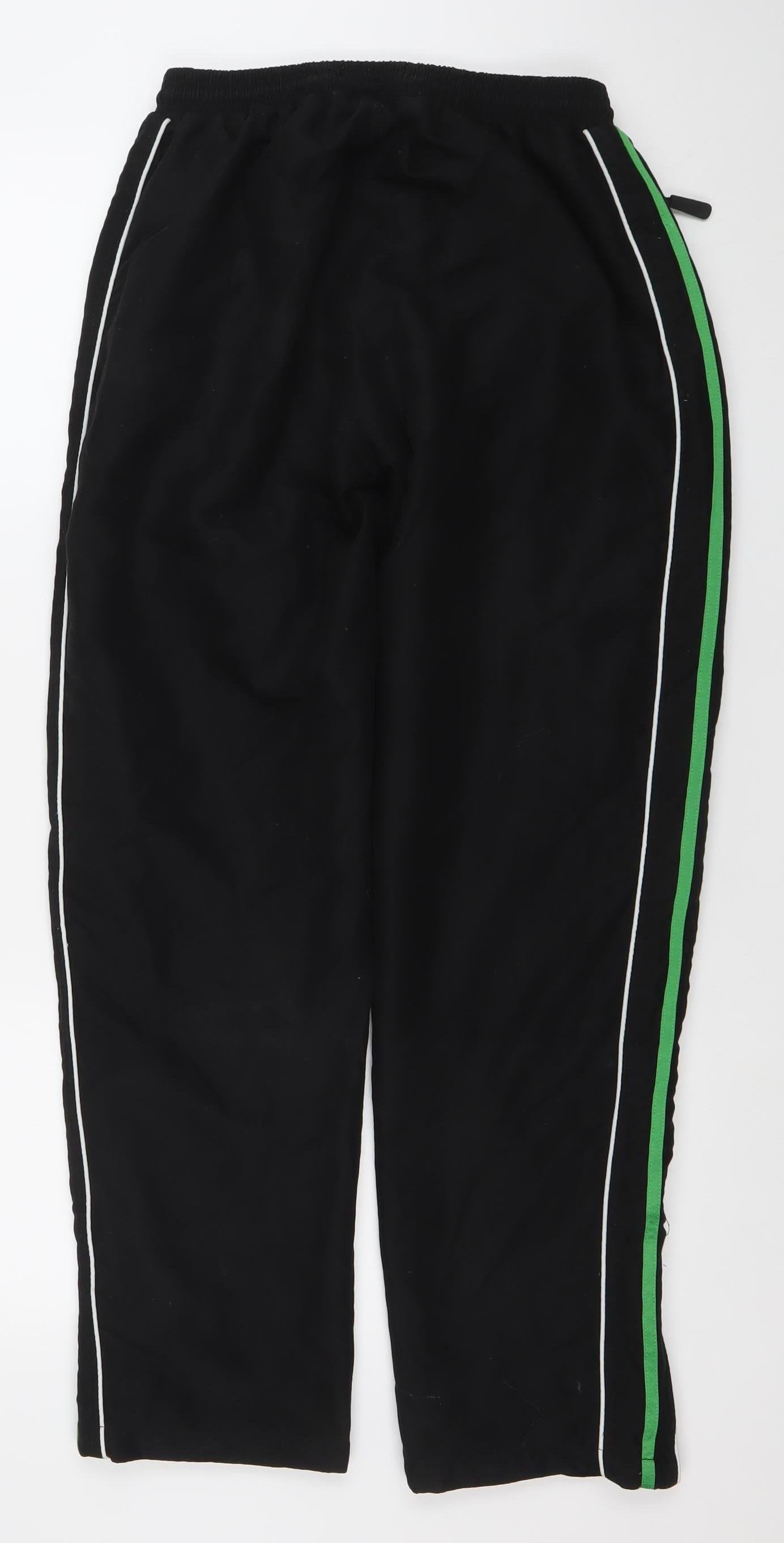 Intosport Men’s Black Track Pants M Quick Dry Straight Leg