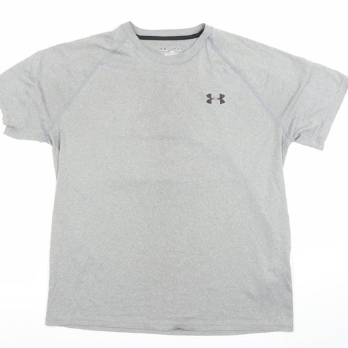 Under Armour Men Grey M HeatGear Loose Fit Active T-Shirt