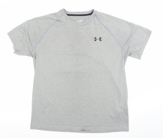 Under Armour Men Grey M HeatGear Loose Fit Active T-Shirt