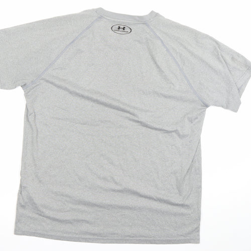 Under Armour Men Grey M HeatGear Loose Fit Active T-Shirt