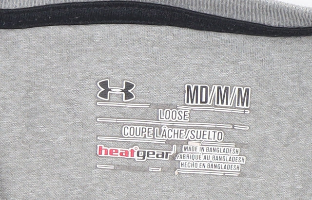 Under Armour Men Grey M HeatGear Loose Fit Active T-Shirt