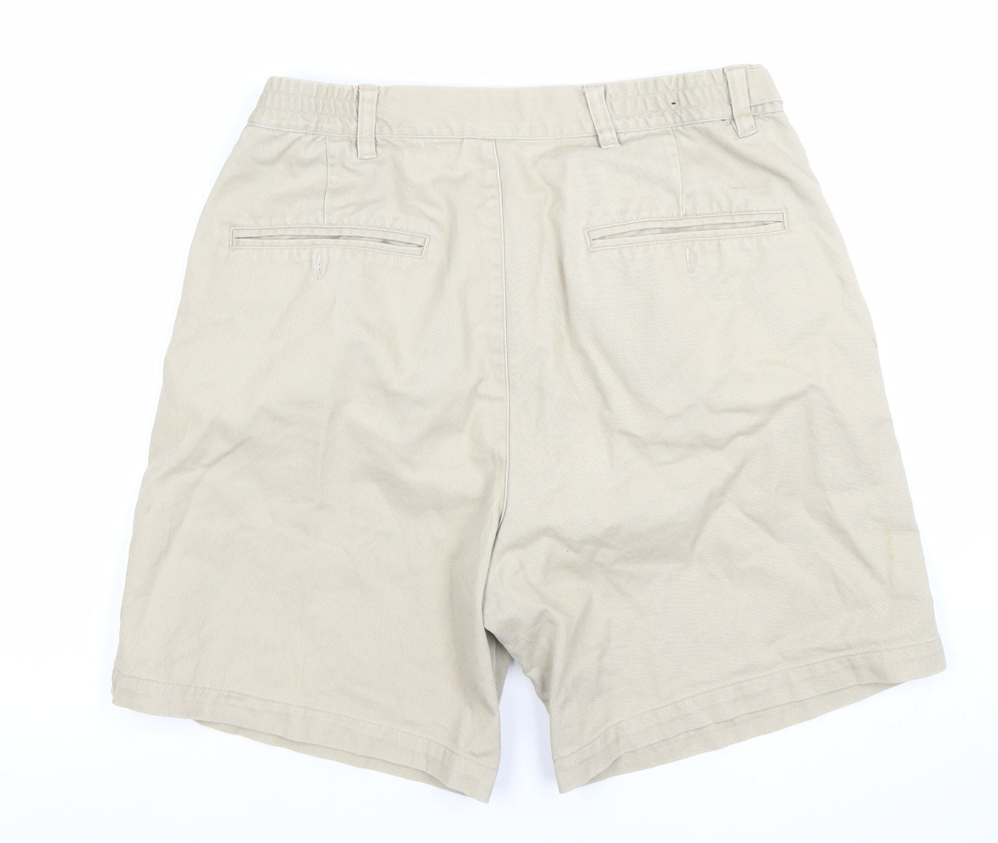Greenlander Khaki Men's Beige Cotton Chino Shorts Size 34