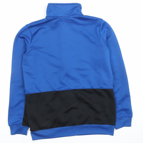 Nike Boys Blue Full Zip Hoodie Jacket Size L 12-13 Years Polyester