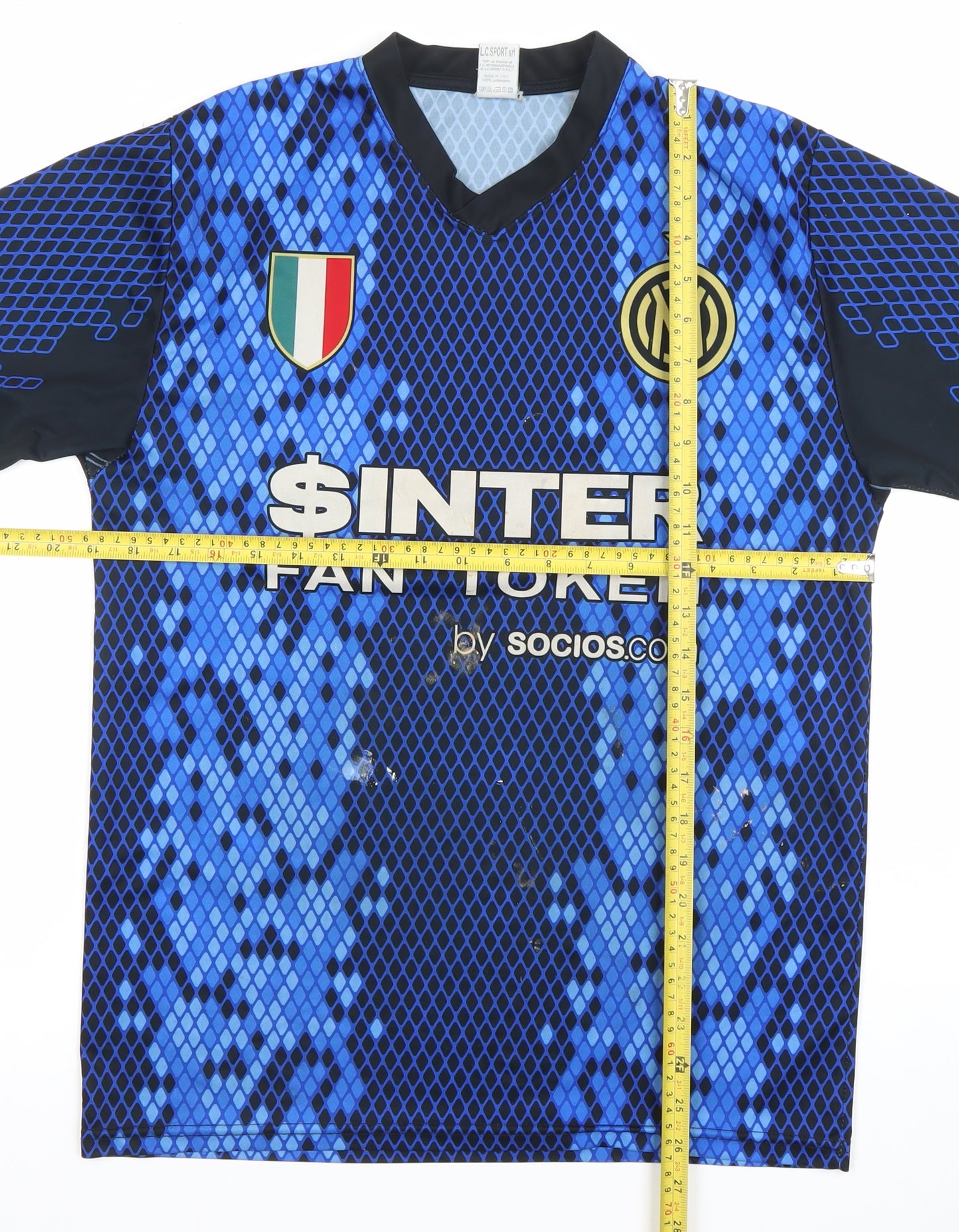 L.C. SPORT Men’s Blue Inter Milan Football Jersey Shirt S