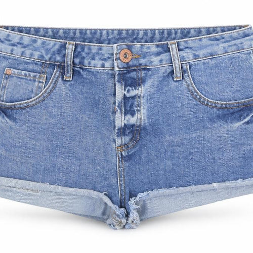 River Island Women’s Blue Denim Cut-Off Shorts Size 12
