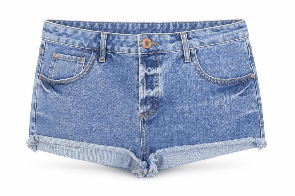 River Island Women’s Blue Denim Cut-Off Shorts Size 12