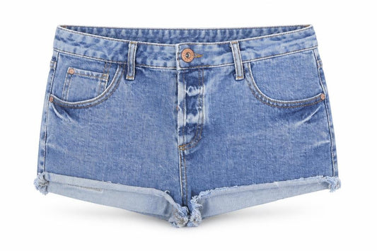 River Island Women’s Blue Denim Cut-Off Shorts Size 12