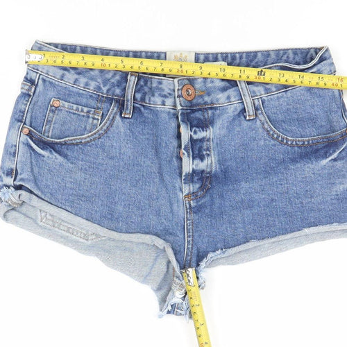 River Island Women’s Blue Denim Cut-Off Shorts Size 12