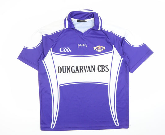 Gaelic Gear Men's Purple White Dungarvan CBS GAA Jersey Size L