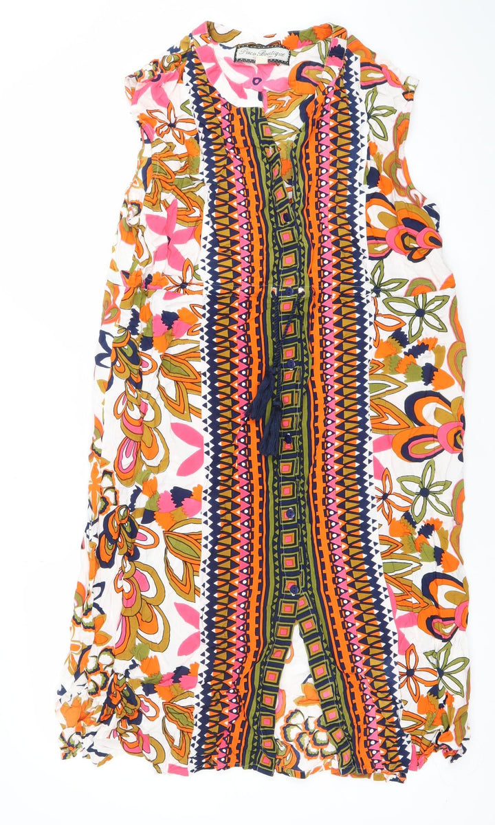 Grace Boutique Women’s Multicoloured Bohemian Midi Dress Size 14 Viscose
