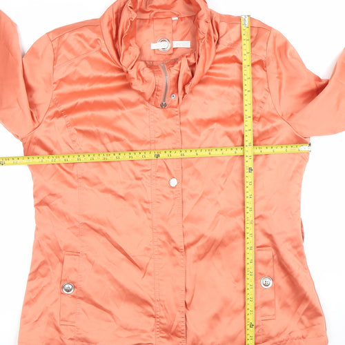 Paco Design Women's Orange XL Mid-Length Polyester Cotton Jacket