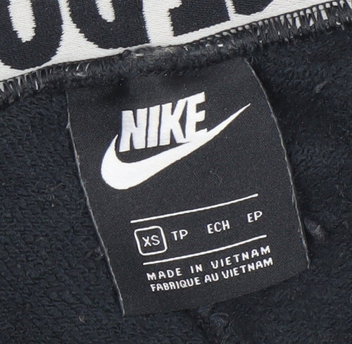 Nike Women's Black XS Jogger Sweatpants with Drawstring Waist
