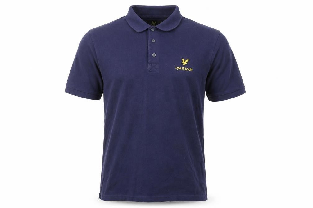 Lyle & Scott Men's Blue Regular Fit Cotton Polo Shirt L