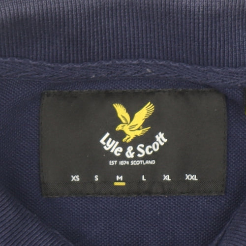 Lyle & Scott Men's Blue Regular Fit Cotton Polo Shirt L