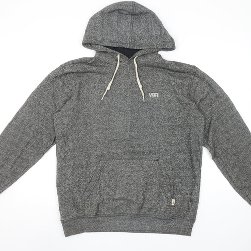 Vans Men's Grey Pullover Hoodie Small Regular Fit Fleece Sweatshirt