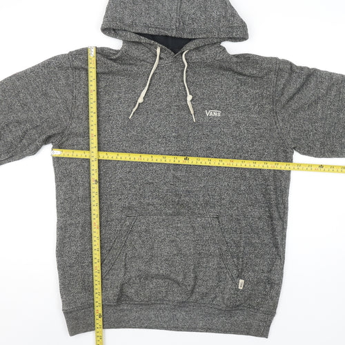 Vans Men's Grey Pullover Hoodie Small Regular Fit Fleece Sweatshirt
