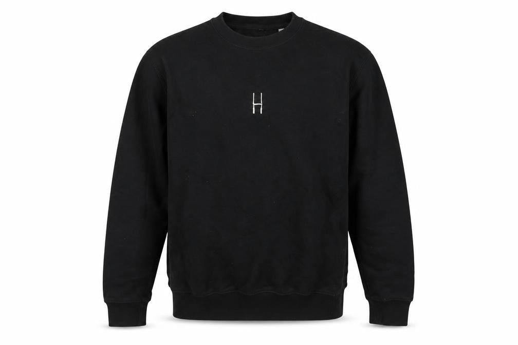LooseHeadz Men’s Black Small Crew Neck Pullover Sweatshirt