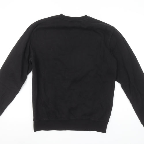LooseHeadz Men’s Black Small Crew Neck Pullover Sweatshirt