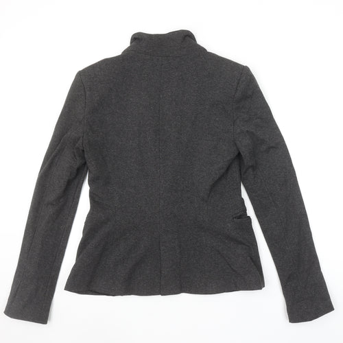 Zara Basic Women's Grey Slim Fit One-Button Blazer Jacket S