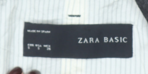 Zara Basic Women's Grey Slim Fit One-Button Blazer Jacket S