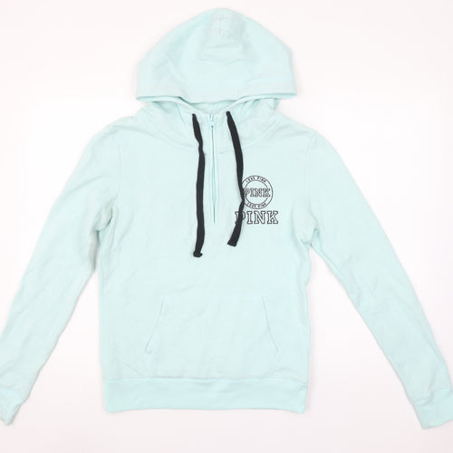 Victoria's Secret PINK Women's Mint Pullover Hoodie XS Cotton Blend