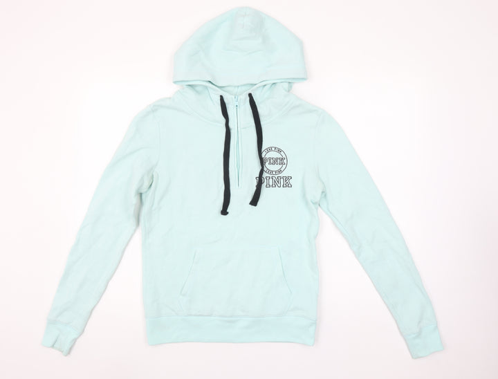 Victoria's Secret PINK Women's Mint Pullover Hoodie XS Cotton Blend