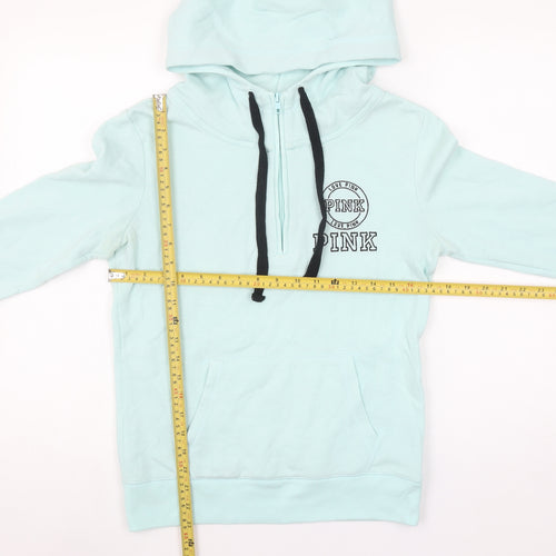 Victoria's Secret PINK Women's Mint Pullover Hoodie XS Cotton Blend