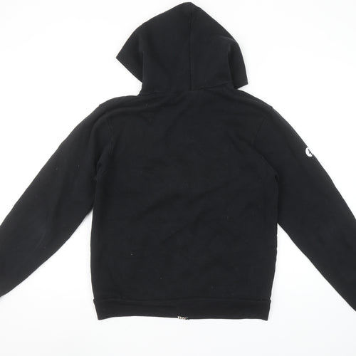 American Apparel Women's Black Full Zip Hoodie Size M Fleece Cotton Blend