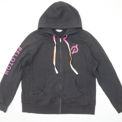 Peloton Women's Black Full Zip Hoodie XL Cotton Blend