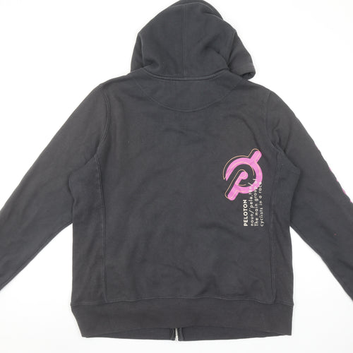 Peloton Women's Black Full Zip Hoodie XL Cotton Blend