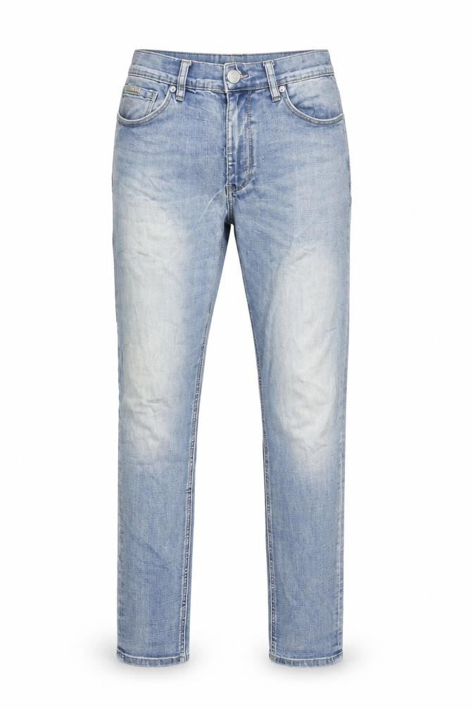 Pre London Men’s Blue Slim Straight Jeans 32R Light Wash Denim