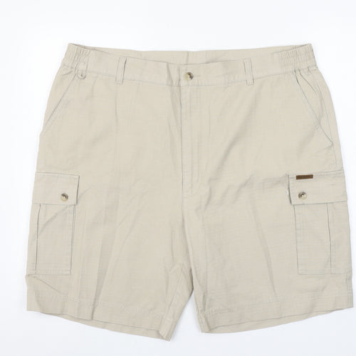 Browning Men's Beige Cargo Shorts Size 40 Cotton Canvas Outdoor