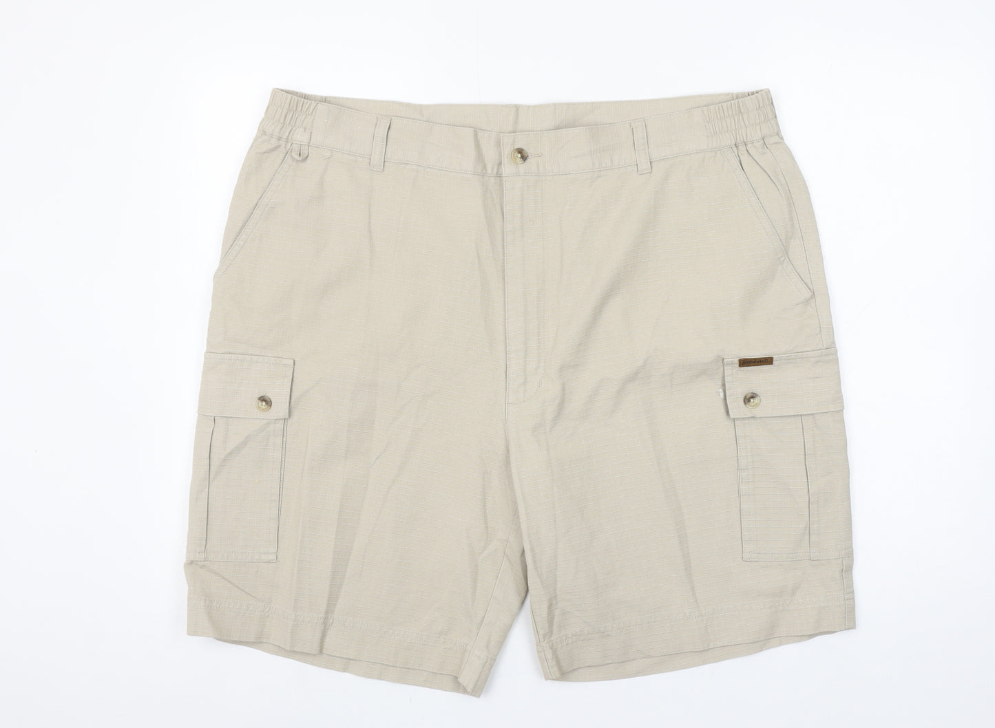 Browning Men's Beige Cargo Shorts Size 40 Cotton Canvas Outdoor