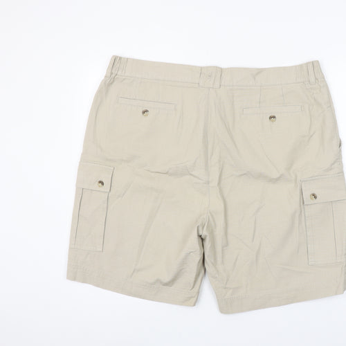 Browning Men's Beige Cargo Shorts Size 40 Cotton Canvas Outdoor