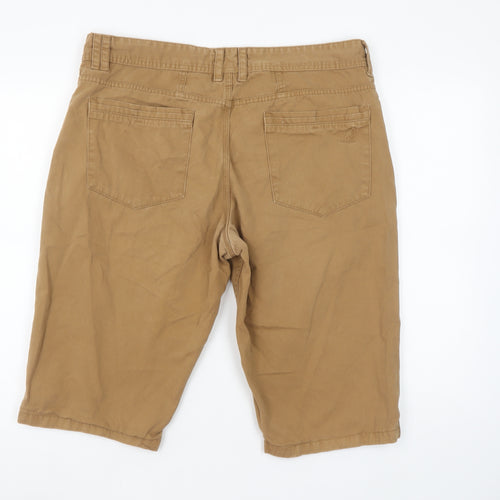 Kangol Men's Beige Chino Shorts XL Regular Fit Cotton Casual