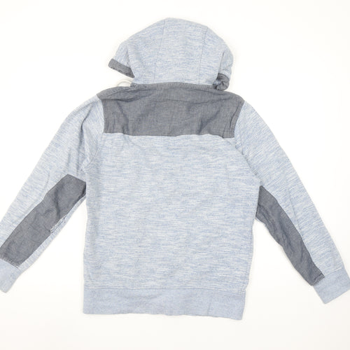 CENTE RED Men's Grey Full Zip Hoodie Small Lightweight Cotton Blend