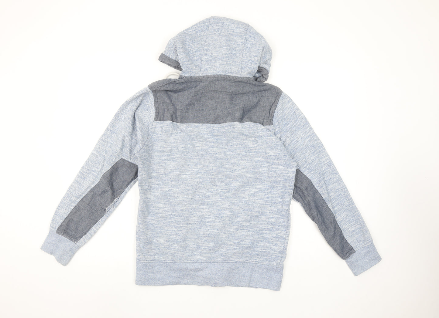 CENTE RED Men's Grey Full Zip Hoodie Small Lightweight Cotton Blend