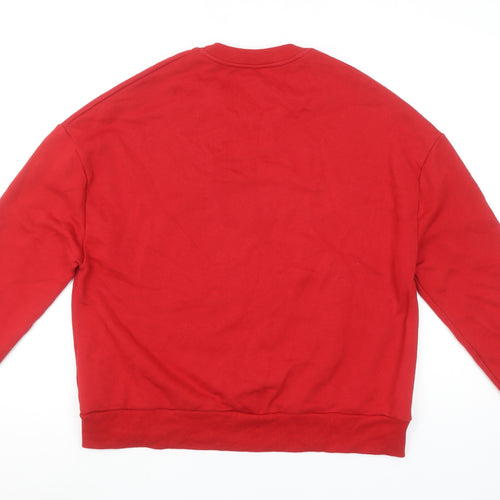 Pull & Bear Coca-Cola Red Christmas Santa Sweatshirt Women’s Small