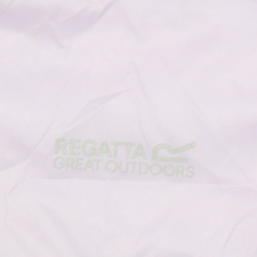 Regatta Girls Purple Hooded Rain Coat 11-12 Years Lightweight Jacket