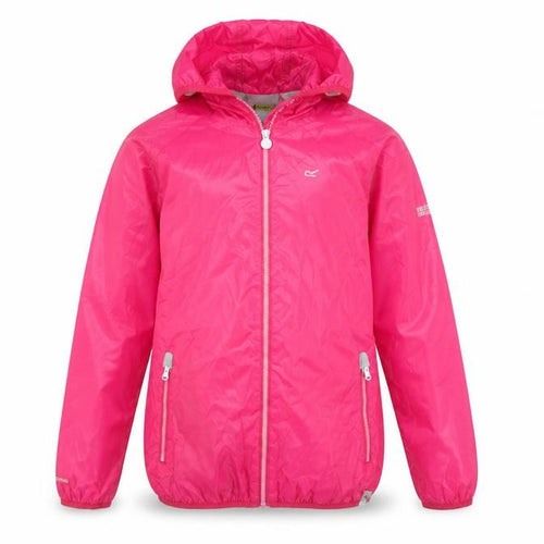 Regatta Girls Pink Hooded Windbreaker Jacket 11-12 Years Lightweight Outdoor