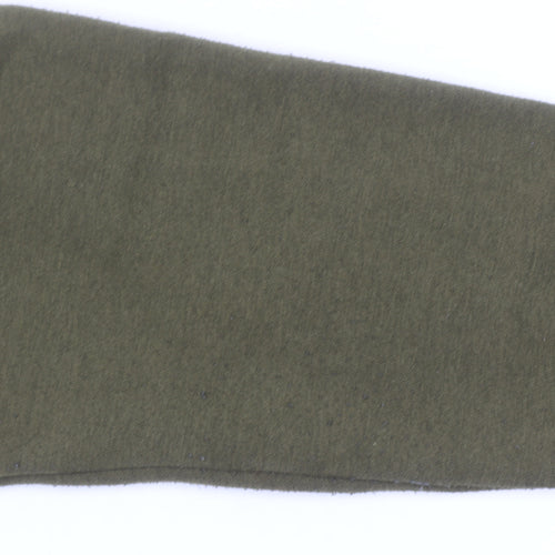 OWOA Men's Green Pullover Hoodie L Fleece Cotton Blend