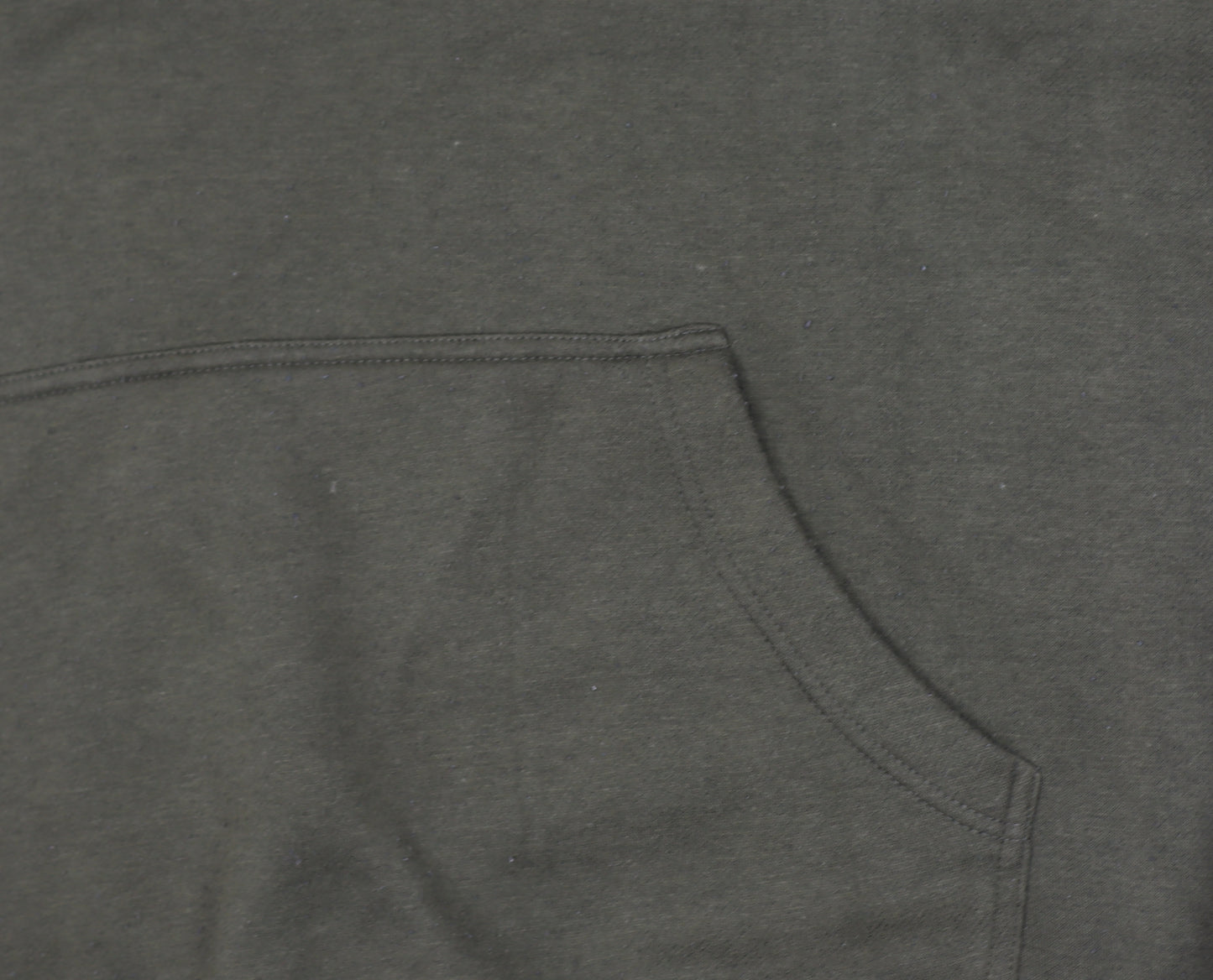OWOA Men's Green Pullover Hoodie L Fleece Cotton Blend