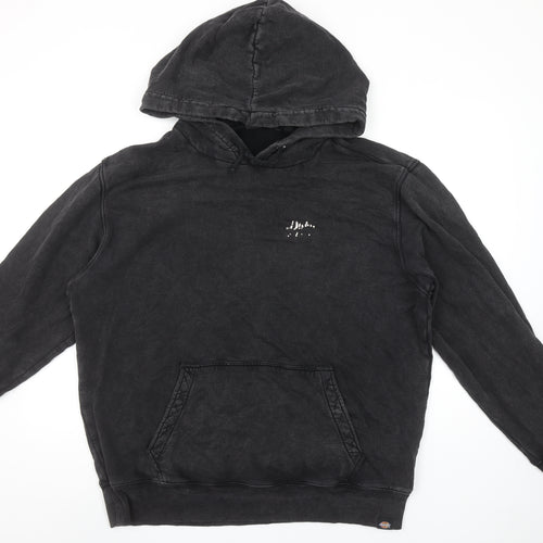 Dickies Men’s Black XL Pullover Hoodie with Rhinestone Logo