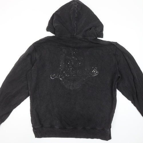 Dickies Men’s Black XL Pullover Hoodie with Rhinestone Logo