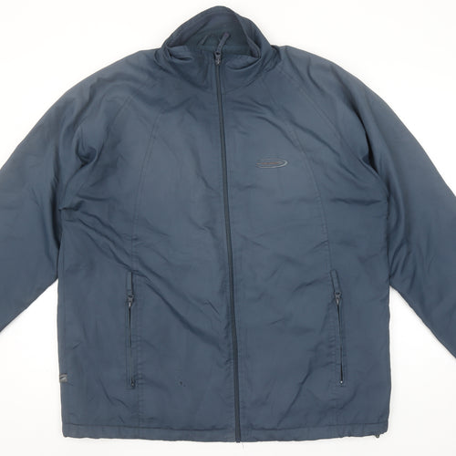 Mountain Life Men's Blue M Full Zip Outdoor Hiking Jacket