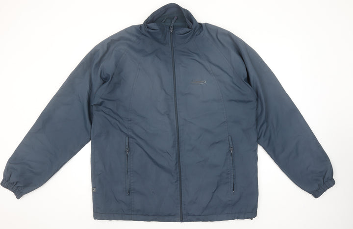 Mountain Life Men's Blue M Full Zip Outdoor Hiking Jacket