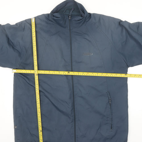Mountain Life Men's Blue M Full Zip Outdoor Hiking Jacket
